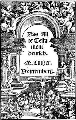 Title page of Martin Luther's translation of the Old Testament from Hebrew into German, 1534.